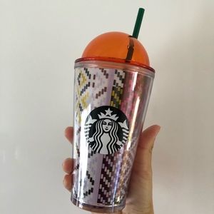 💚 New💚 STARBUCKS Basket Weave Dome Tumbler